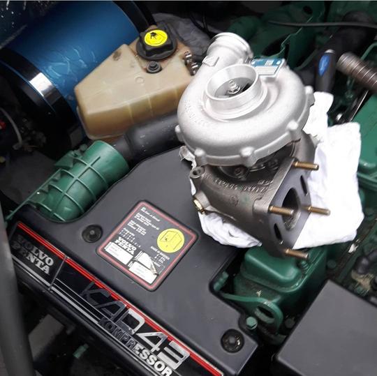 Byte av Turbo Volvo Penta